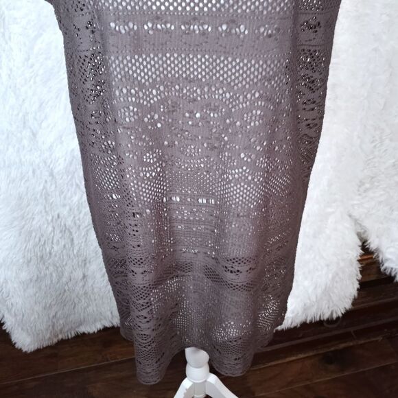 MERONA TAUPE CROCHET COVERUP SZ.XS EUC - Picture 4 of 8